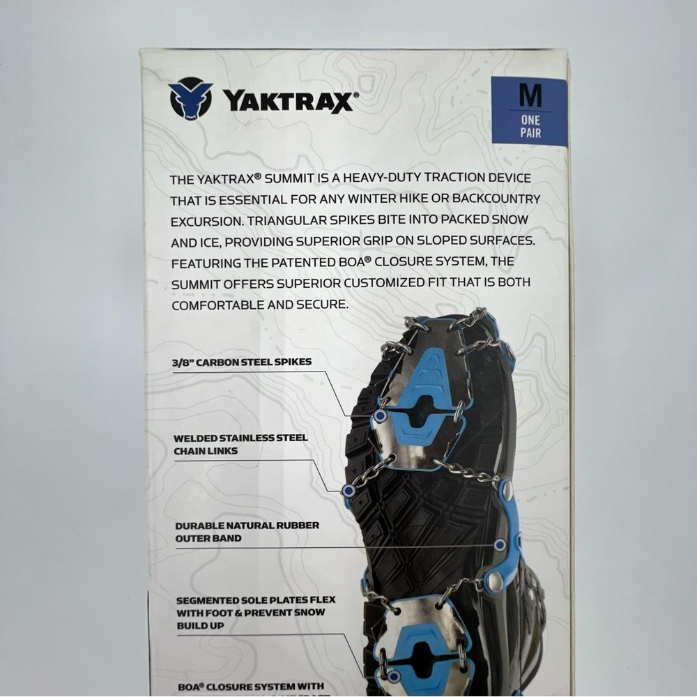 NWT YAKTRAX summit with BOA , size medium - Picture 3 of 5